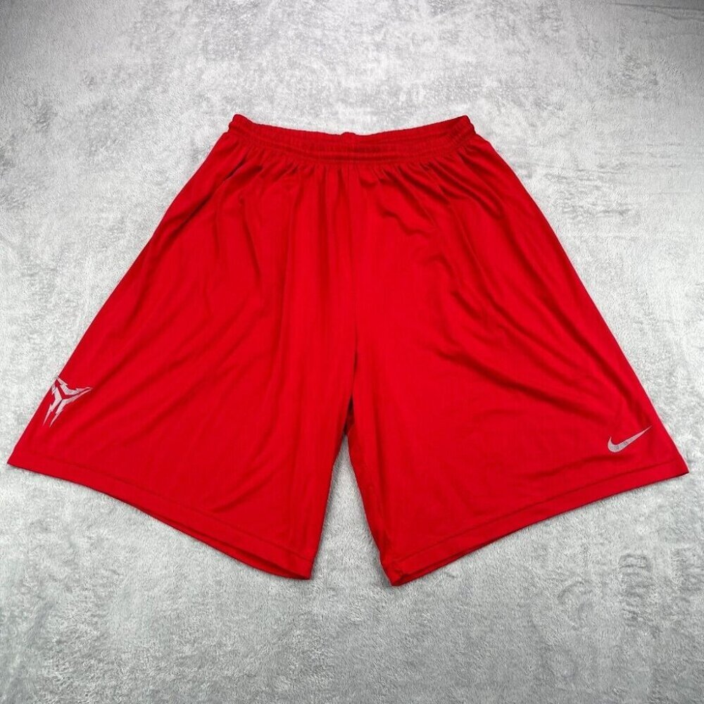 Vintage Kobe Bryant Nike Basketball Shorts Mens Extra Large XL Red Black Mamba